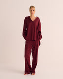 Merlot Washable Organic Stretch Silk Bottoms