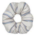 Oversized Striped Silk Scrunchie