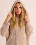 Mamu oversized alpaca blend hoodie with deep pockets 