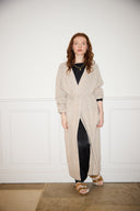 Alpaca longline coatigan  model