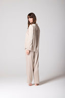 Antique Gold Silk Pyjama Set, back view