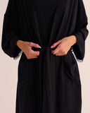 Mamu Lenzing modal kimono offers featherlight softness. 