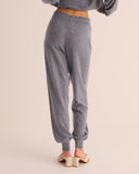 Mamu 100% cashmere joggers with cuffed ankle. 