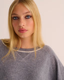 Mamu 100% cashmere sweatshirt with silk inner. 