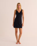 Mamu wrap-over dress is cut from breathable, high-stretch cotton. 