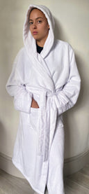 Mamu ivory snuggle robe with a soft touch feel