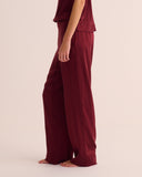 Mamu 100% organic stretch silk bottoms with a fluid drape. 
