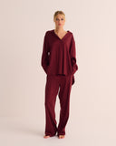 Mamu oversized silk stretch retro shirt
