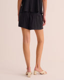 Mamu signature organic silk stretch shorts. Washable silk. 