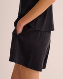 Mamu organic stretch silk shorts with pockets. 