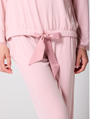 Cotton Modal Pyjama Set with Lace Trim, fabric and design detail
