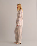 Mamu striped pyjama set cut from our signature 100% Organic Stretch Silk with a relaxed and comfortable fit. 