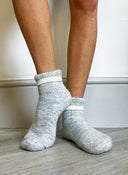 Mamu grey socks soft-feel