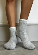 Mamu grey really cosy socks with sof touch feel.