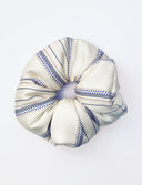 Mamu oversized scrunchie in striped organic stretch silk